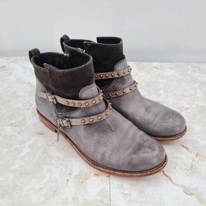 ALBERTO FERMANI Emma Studded Ankle Boots Size 7